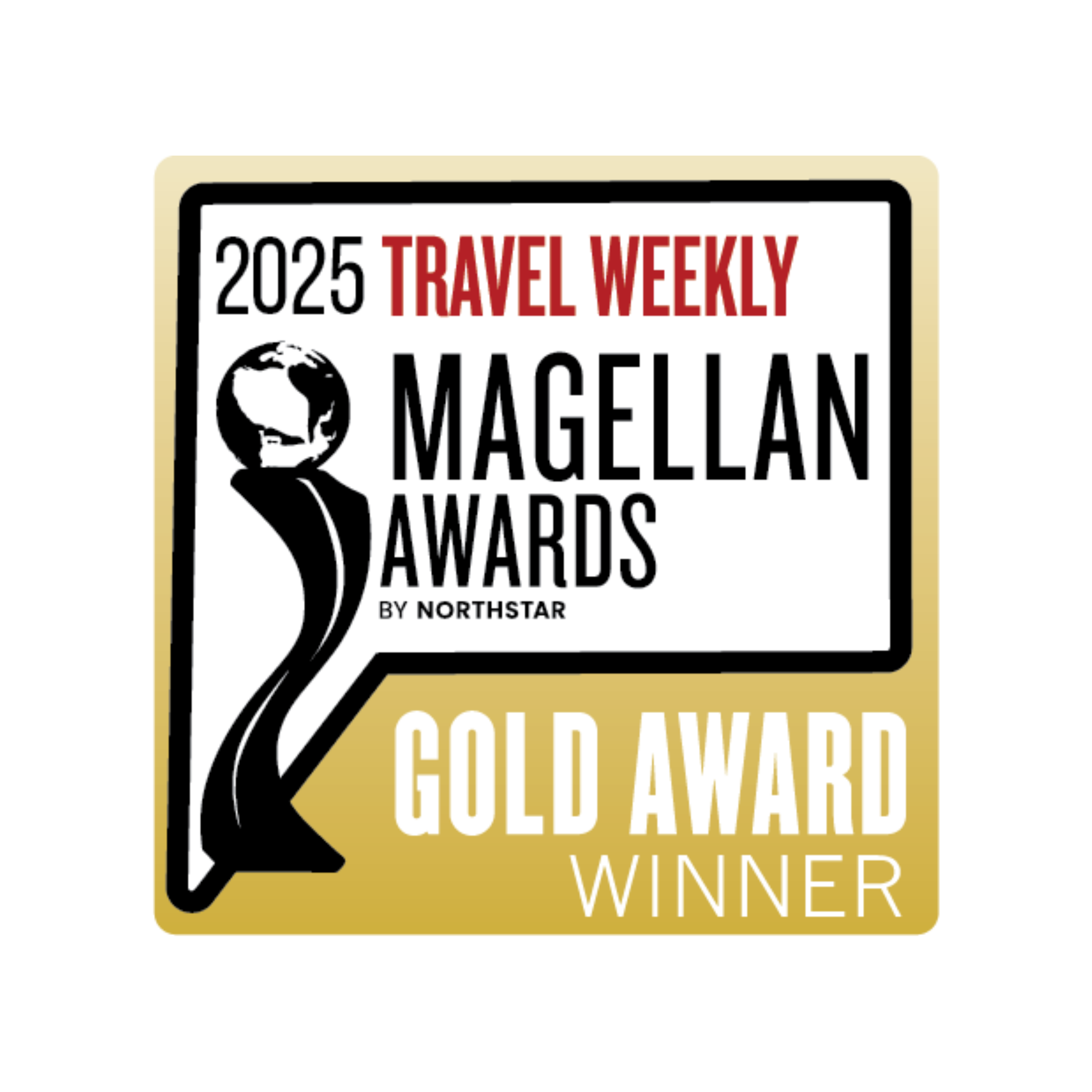 Travel Weekly Magellan Awards — Gold Winner